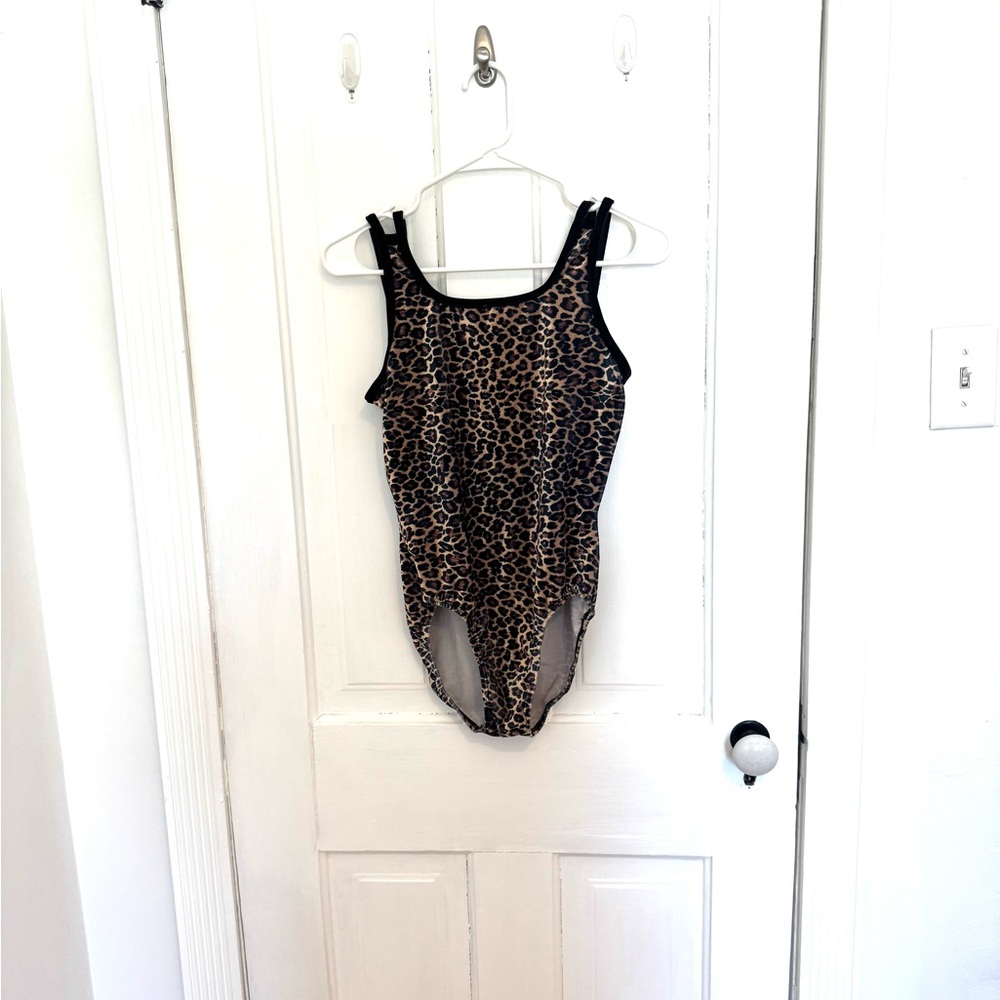 Leopard Print One Piece leotard